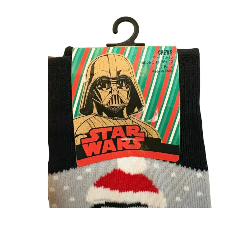 Star Wars Storm Trooper Christmas Socks 2pk  Size 10-13